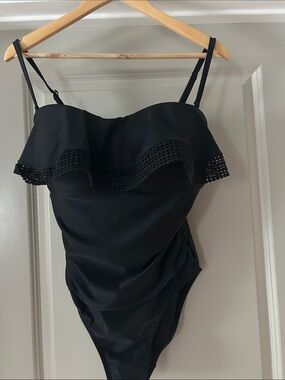Target Black Ruffle One-Piece Swimsuit
